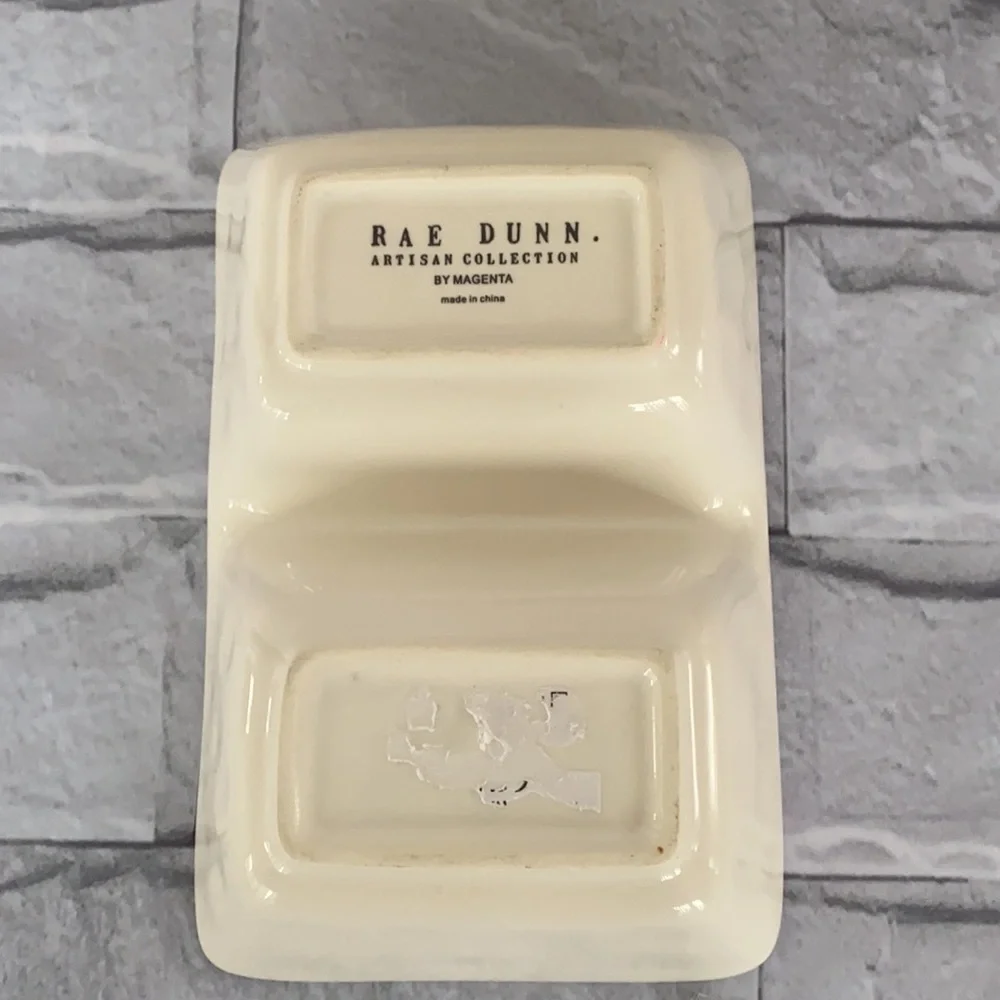 Rae Dunn MEASURE . MAKE. CREATE. organizer dish